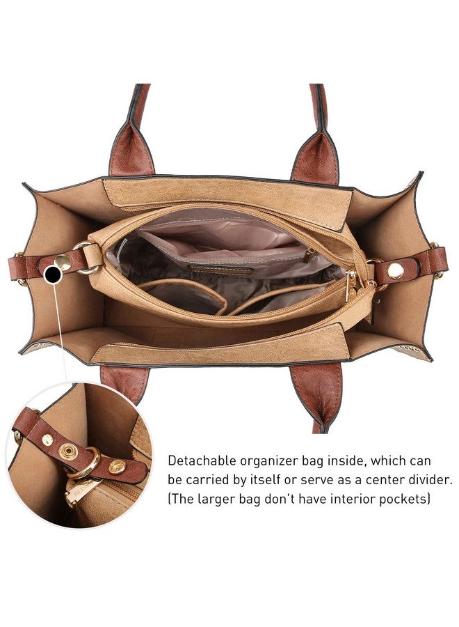 DASEIN Dasein Purses Handbags for Women Tote Wallet Set Top Handle Satchel Shoulder Hobo Bag 3pcs - Image 3