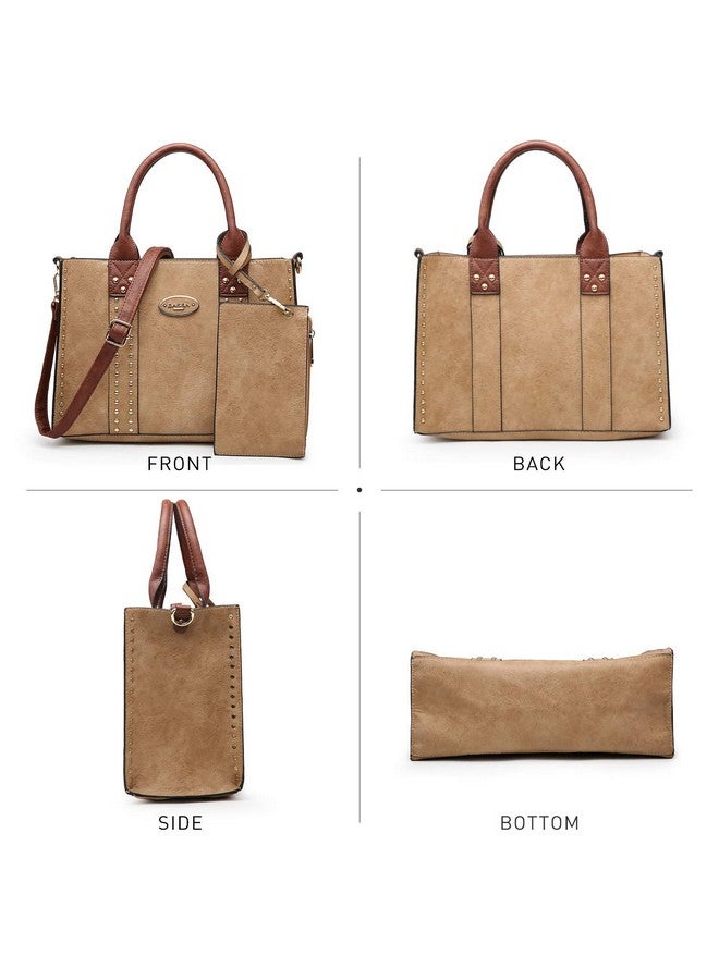 DASEIN Dasein Purses Handbags for Women Tote Wallet Set Top Handle Satchel Shoulder Hobo Bag 3pcs - Image 2