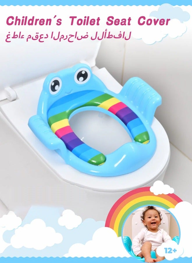 Potty Training Toilet Seat Cover for Kids Toddlers Boys Girls with Urine Splash Guard Toilet Seat Ring Adjustable Non-slip Mat  - Image 1
