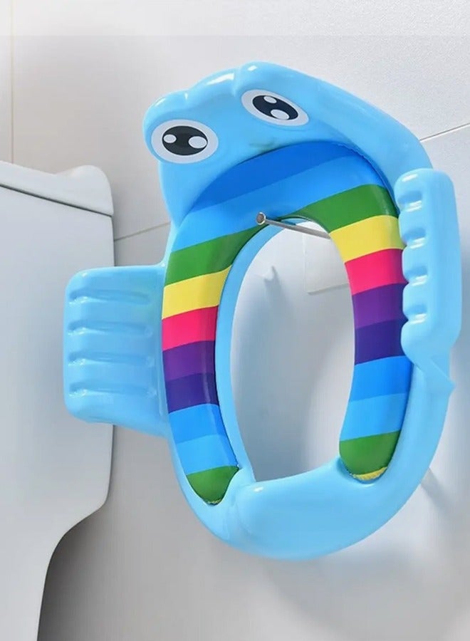 Potty Training Toilet Seat Cover for Kids Toddlers Boys Girls with Urine Splash Guard Toilet Seat Ring Adjustable Non-slip Mat  - Image 5