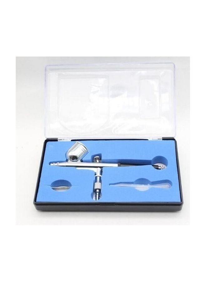 NIBEMINENT Double Action Pistol Trigger Airbrush Tattoo Manicure Spray White/Black - Image 1