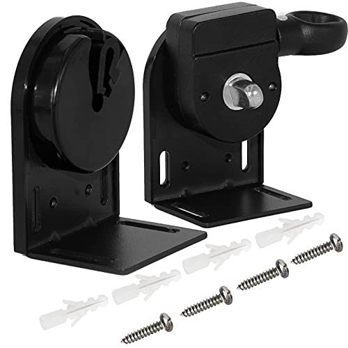 Medduw Shade Replacement Parts,Cordless Crank Kit,Roller Shade Mounting Brackets,for Coolaroo Exterior Sun Shades, Outdoor Blinds(Black, Cordless Bracket) - Image 1