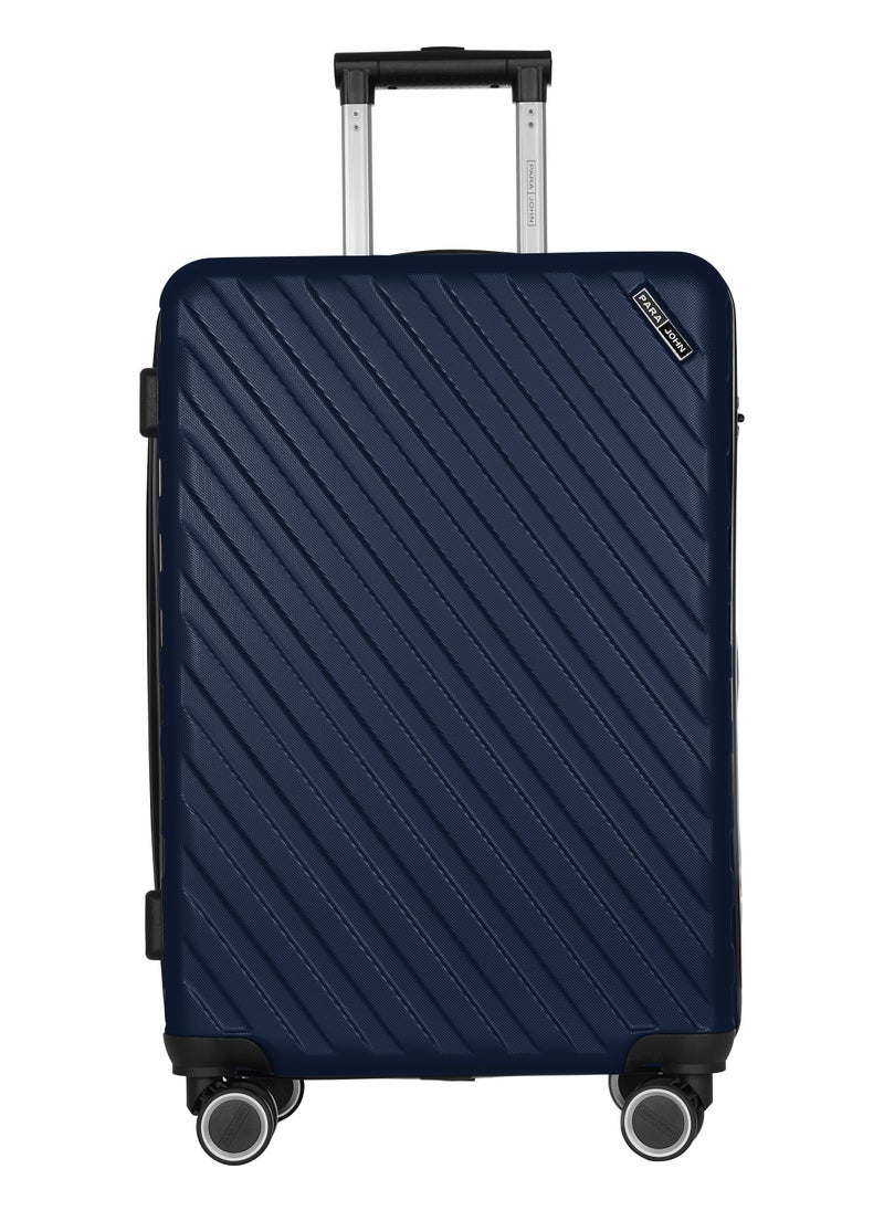 PARAJOHN Strato Lightweight ABS Hard Side 8 Spinner Wheel Cabin Luggage / Carry-On Trolley Bag with Lock 20 Inch - Navy Blue  - Image 1