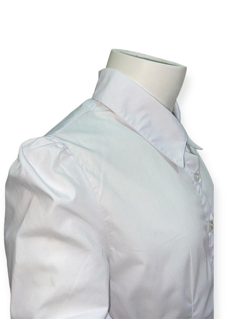 My school White puffy shoulder shirt from my school  - Image 4