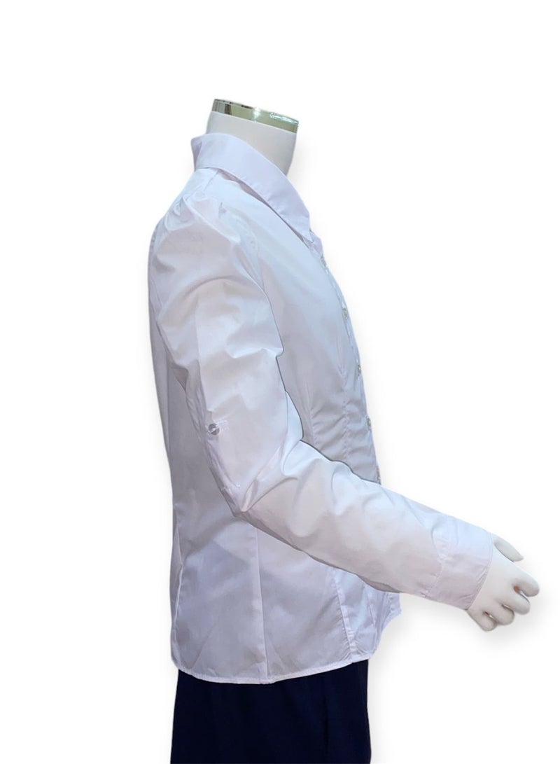 My school White puffy shoulder shirt from my school  - Image 5