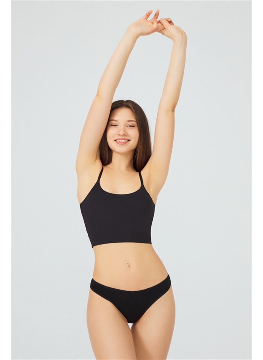 COTTONHILL Basic Cotton Women's Brazilian Panties 3 Pack  - Image 3