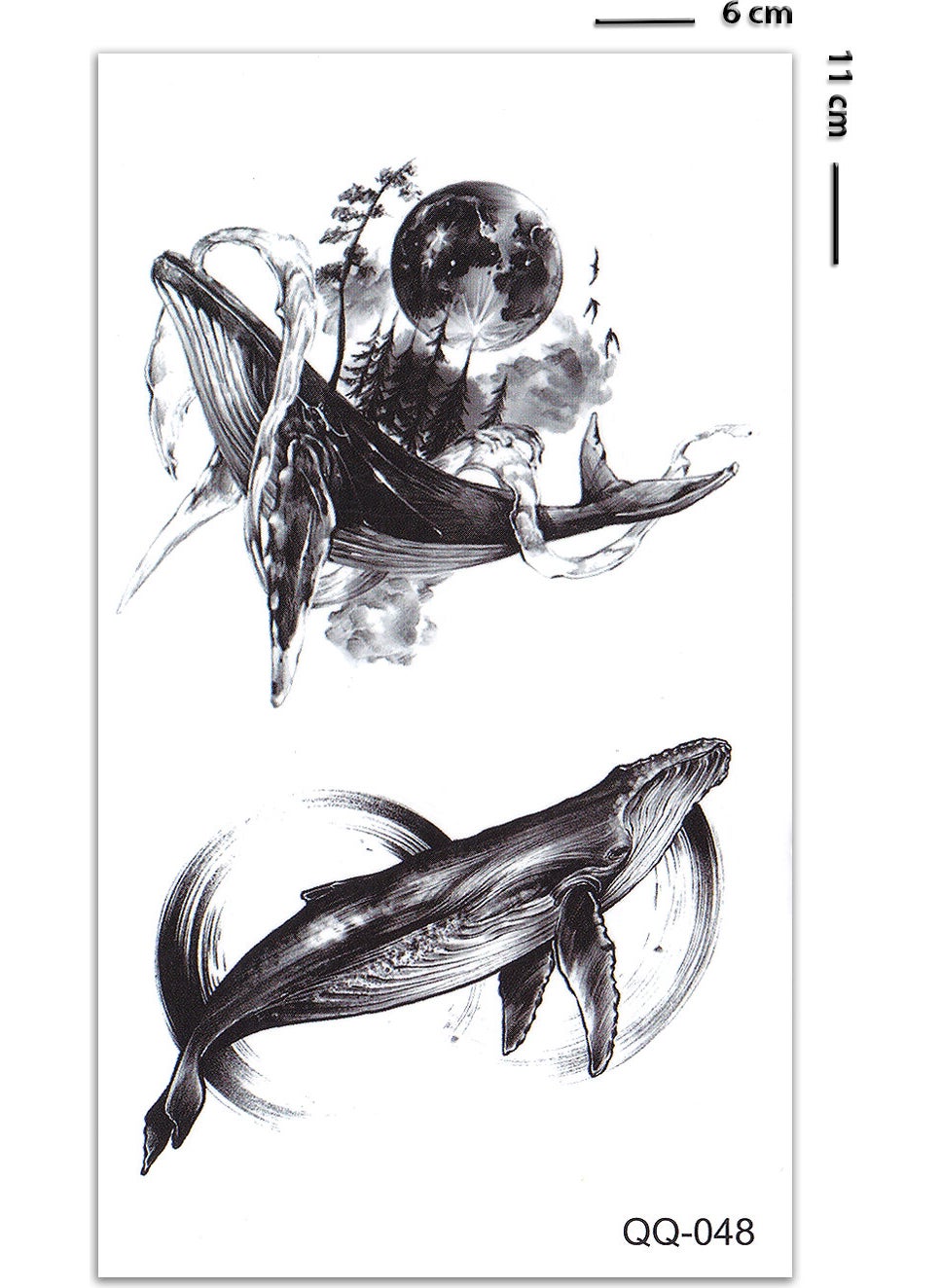 Leviathan Mini Size Temporary Tattoo