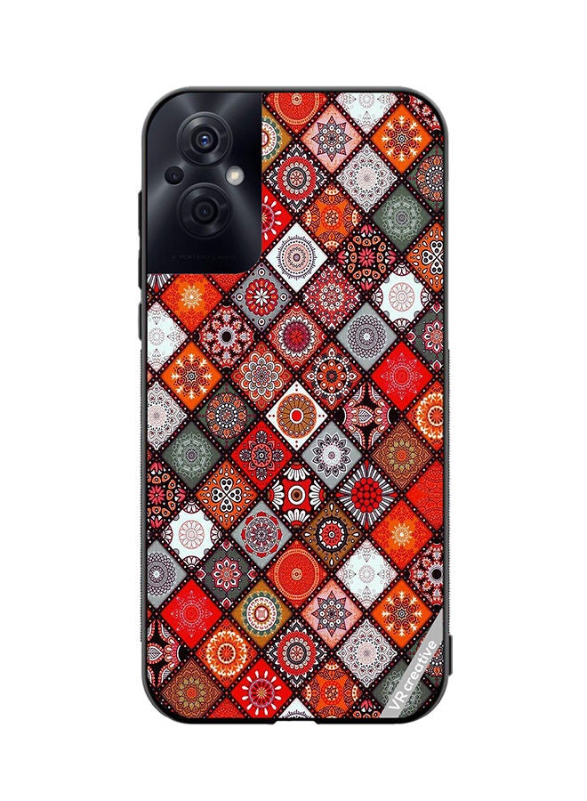VR CREATIVE Protective Case Cover For Oppo Reno8 Z Mandala Design Multicolour - Image 1