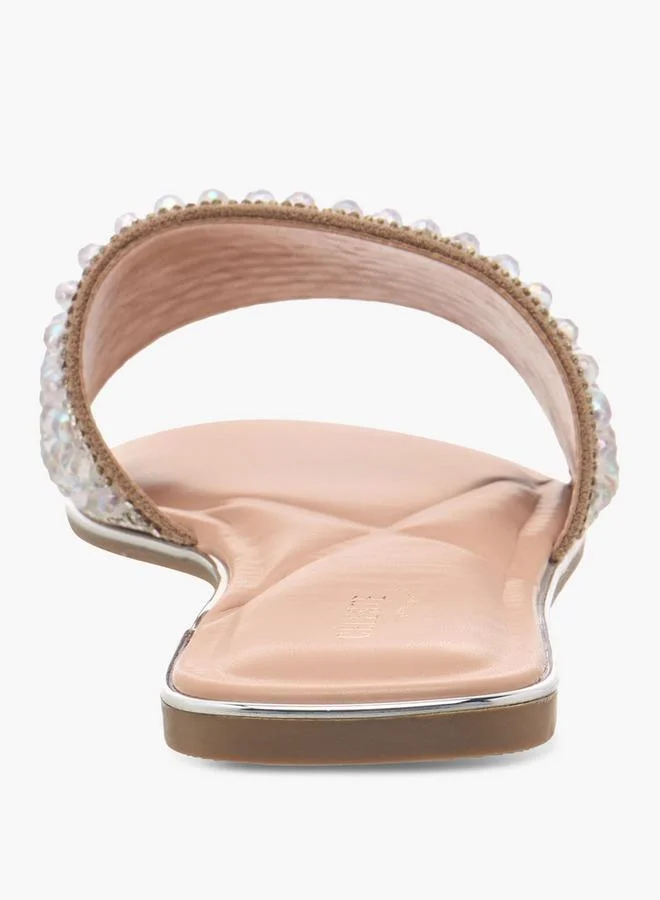 Celeste NUDE Women Slip-On Sandals for Women | Best Price UAE