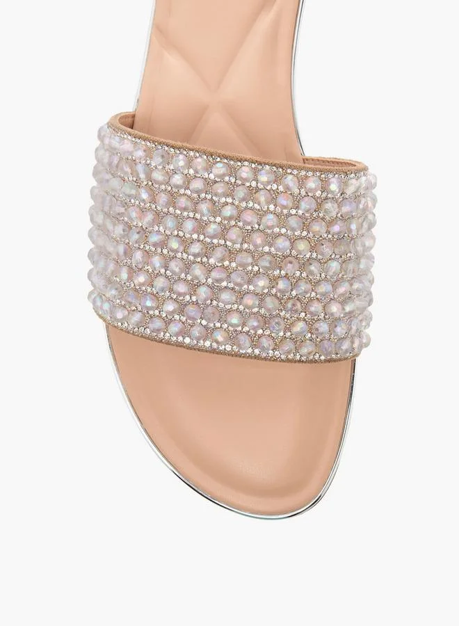 Celeste NUDE Women Slip-On Sandals for Women | Best Price UAE