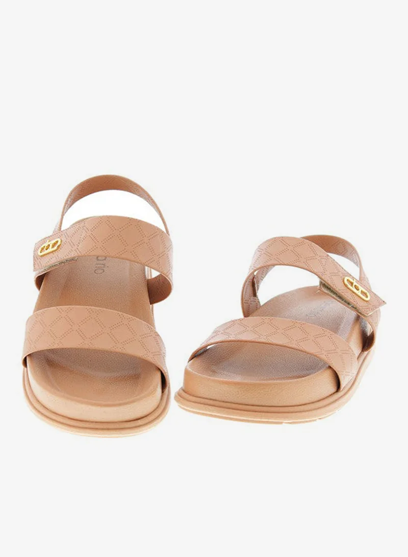 Beira Rio Nude Flat Sandals for Women – Stylish Ladies Flat Sandals & Comfortable Flat Slippers for Women | Best Price UAE