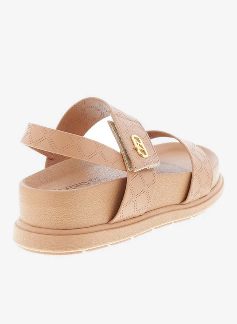 Beira Rio Nude Flat Sandals for Women – Stylish Ladies Flat Sandals & Comfortable Flat Slippers for Women | Best Price UAE
