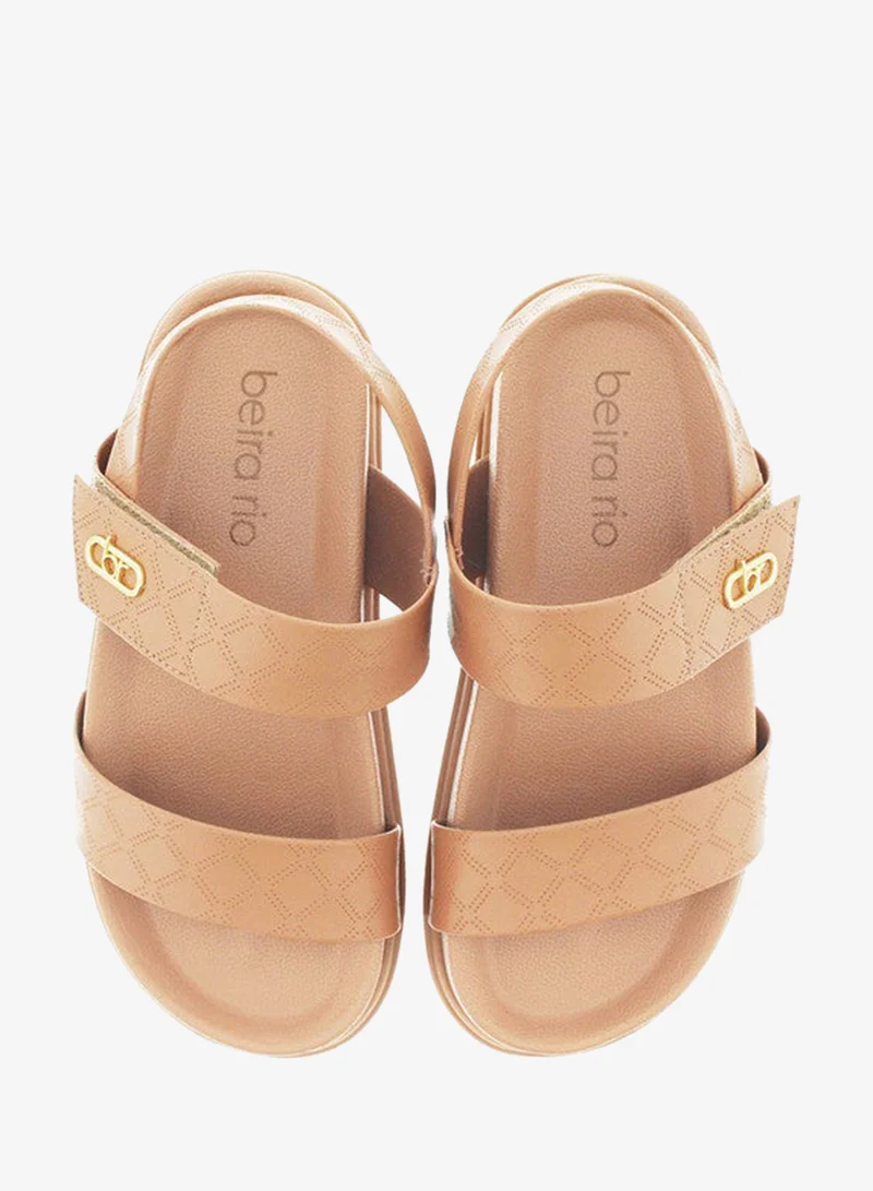 Beira Rio Nude Flat Sandals for Women – Stylish Ladies Flat Sandals & Comfortable Flat Slippers for Women | Best Price UAE