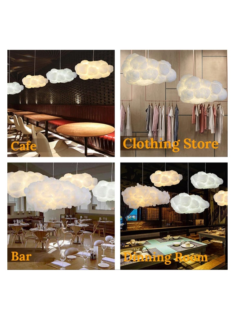 Campus interiors Campus Interiors Modern Ceiling Hanging Light Creative Cloud Shaped | Floating Cloud Hanging Ceiling Pendant Lights Cotton Chandeliers for Living Rooms Restaurant Bar Kindergarten Decor Size(50X26X18)  - Image 3