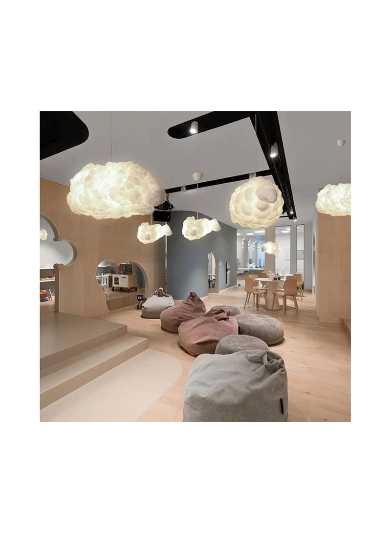 Campus interiors Campus Interiors Modern Ceiling Hanging Light Creative Cloud Shaped | Floating Cloud Hanging Ceiling Pendant Lights Cotton Chandeliers for Living Rooms Restaurant Bar Kindergarten Decor Size(50X26X18)  - Image 2
