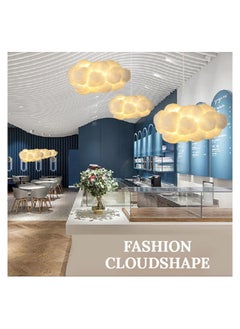 Campus Interiors Modern Ceiling Hanging Light Creative Cloud Shaped | Floating Cloud Hanging Ceiling Pendant Lights Cotton Chandeliers for Living Rooms Restaurant Bar Kindergarten Decor Size(50X26X18) - pzsku/Z7DAE1BF0EEC31E287E89Z/45/_/1697204778/5dcb4809-bf33-41c7-89fe-6080e2f2988c