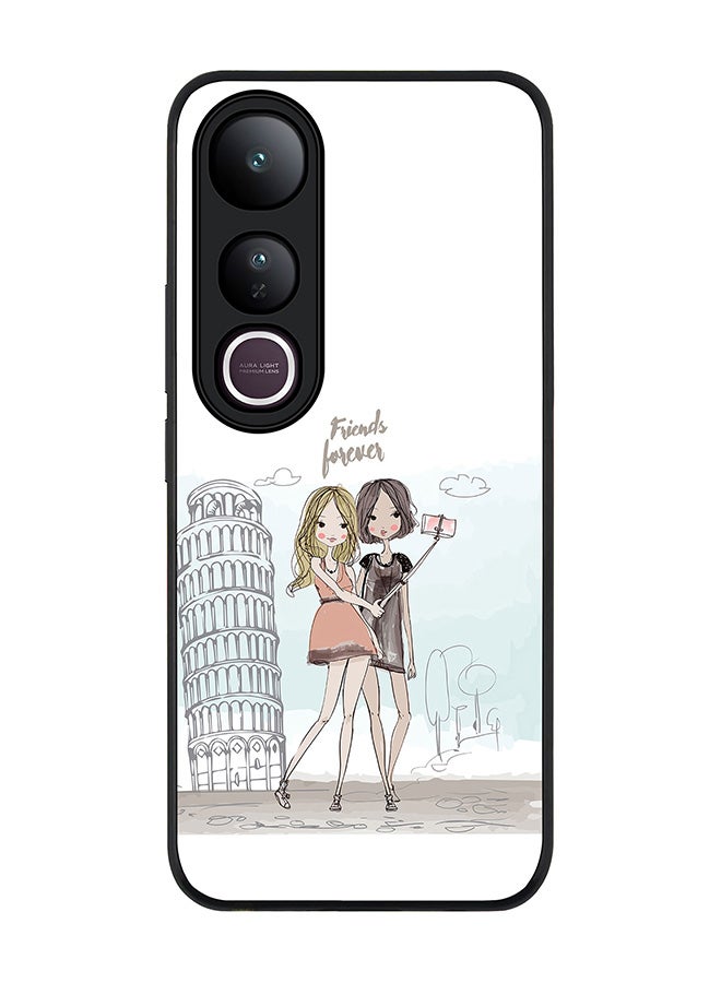 Stylizedd غطاء لجهاز vivo V50 Lite، حماية كاميرا نحيفة، غطاء هاتف مضاد للصدمات - أصدقاء إلى الأبد