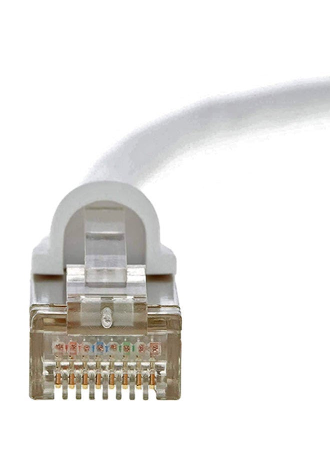 NIBEMINENT Ethernet CAT6A Cable White - Image 3