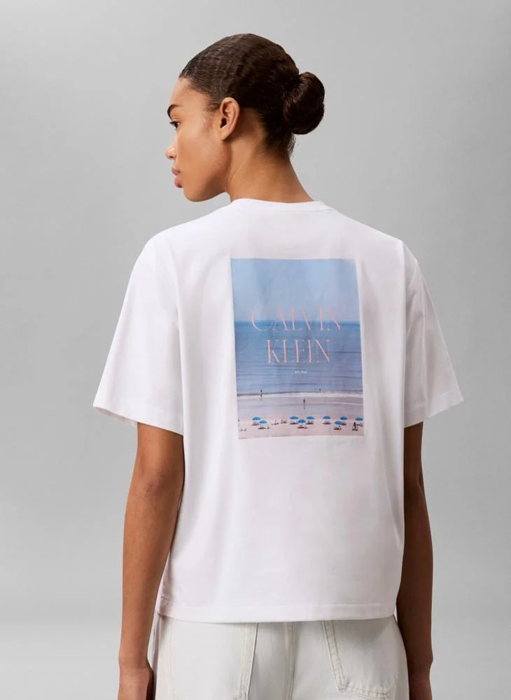Calvin Klein Jeans  Boxy Cropped Cooling T-Shirt for Women | Best Price UAE