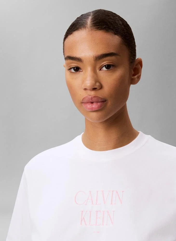 Calvin Klein Jeans  Boxy Cropped Cooling T-Shirt for Women | Best Price UAE