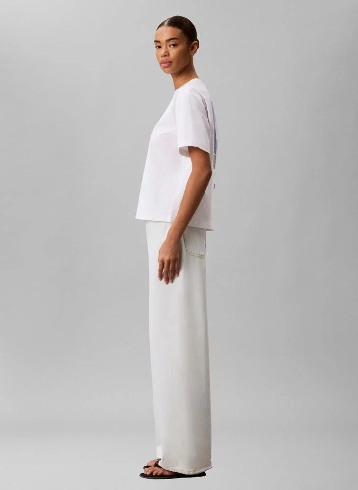 Calvin Klein Jeans  Boxy Cropped Cooling T-Shirt for Women | Best Price UAE
