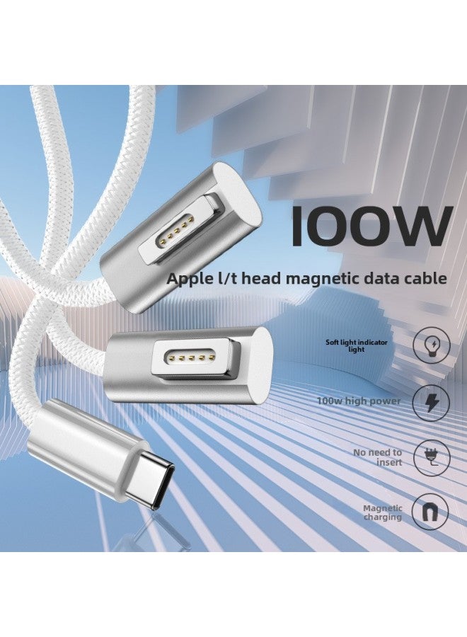 Typec Transfer MAGsafe21 Is Suitable For Apple Notebook Computer Pd Decoy Magnetic Fast Charging Line Adapter 100W-Color:5521 Mother ]  - Image 2