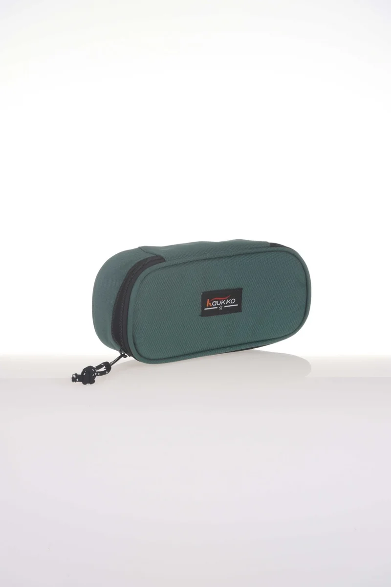 KAUKKO Pencil Bag With Special Compartment Petrol K2272