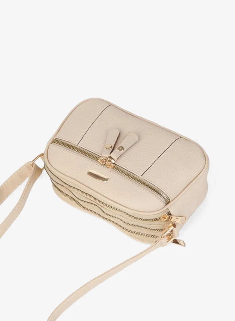 Vivaq  Women's Sincap Vizon 4-Compartment Synthetic Leather Medium-Size Zipper Closure Hand, Arm and Shoulder Bag. for Women | Best Price UAE