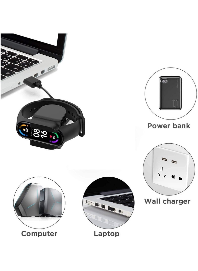 Compatible with Amazfit Band 5 Charger, Lamshaw USB Charging Cilp Dock Replacement Charger Cilp Compatible with Amazfit Band 7 / Band 5 Fitness Tracker (Black)  - Image 3
