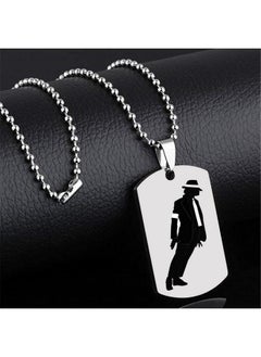 BOMJJOR Necklace Bracelet For Fans Men Jewelry Memorial Collection (Dog Tag Necklace C)  - Image 3