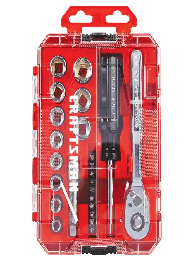CRAFTSMAN Mechanics Tool Set, 24 Piece, 3/8 Inch Drive Metric (CMMT12111) - Image 4