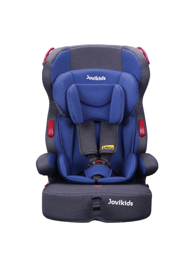 جوفيكيدز Jovikids Tammy Car Seat With 3 Point Seat Belt (Group 1/2/3, 9M-12Y), Covertable Highback Booster Seat for Kids, Adjustable Headrest and Width, Convenient for Everyday Use and Travel, ECE R44, Navy Blue - Image 3