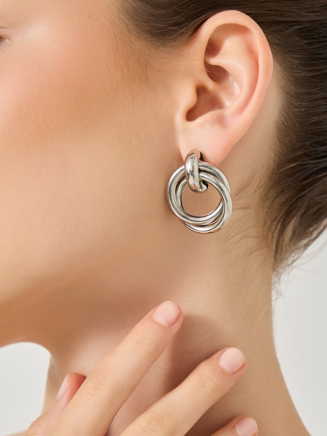Styli Styli Dual Circle Earrings  - Image 2