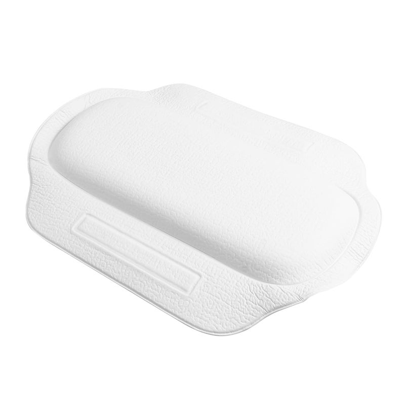 Non Slip Bath Pillow for Neck and Back Support PVC Foam Tub Cushion with Suction Cups - Image 2