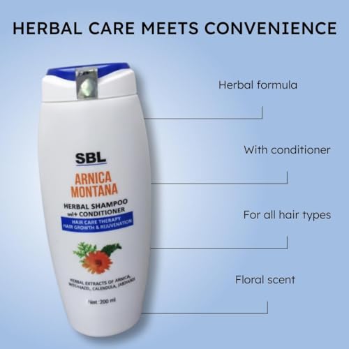 SBL world class homoeopathy Arnica Montana Herbal Shampoo With Conditioner 200Ml | Pack Of 2 | - Image 3