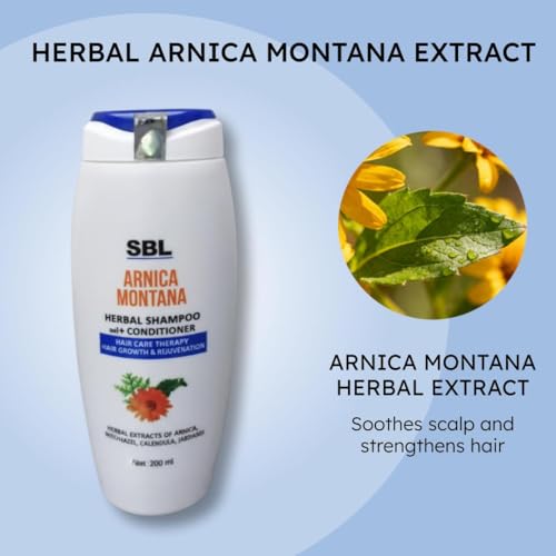 SBL world class homoeopathy Arnica Montana Herbal Shampoo With Conditioner 200Ml | Pack Of 2 | - Image 4