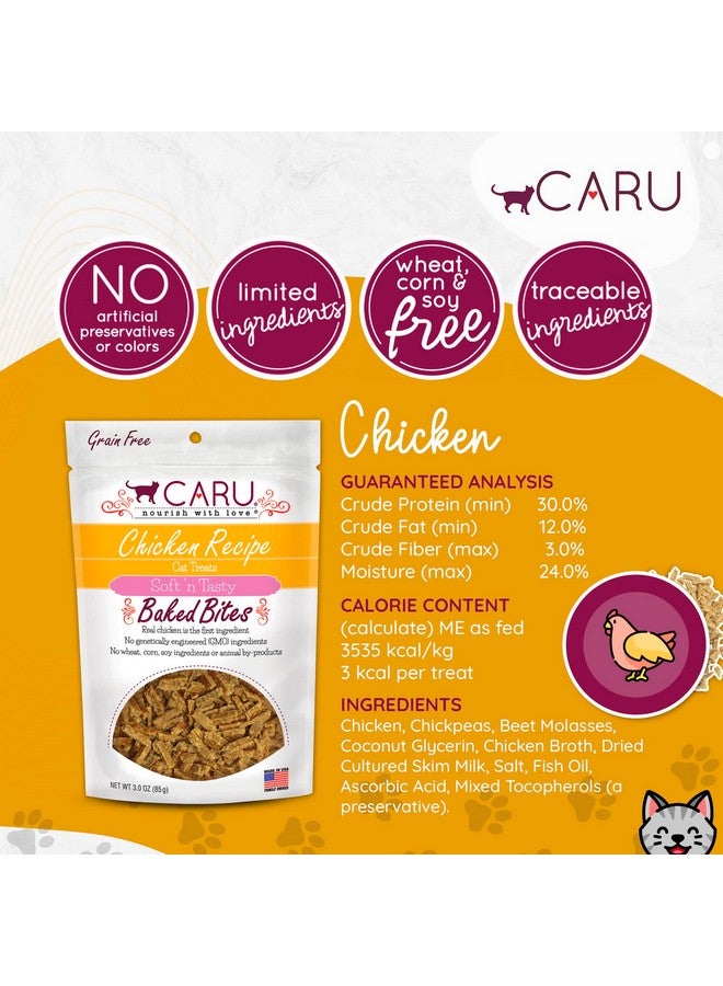 CARU - Soft ‘n Tasty Baked Bites - Chicken Bites Cat Treats - Flavorful All-Natural Treats - 3 oz. - Image 3