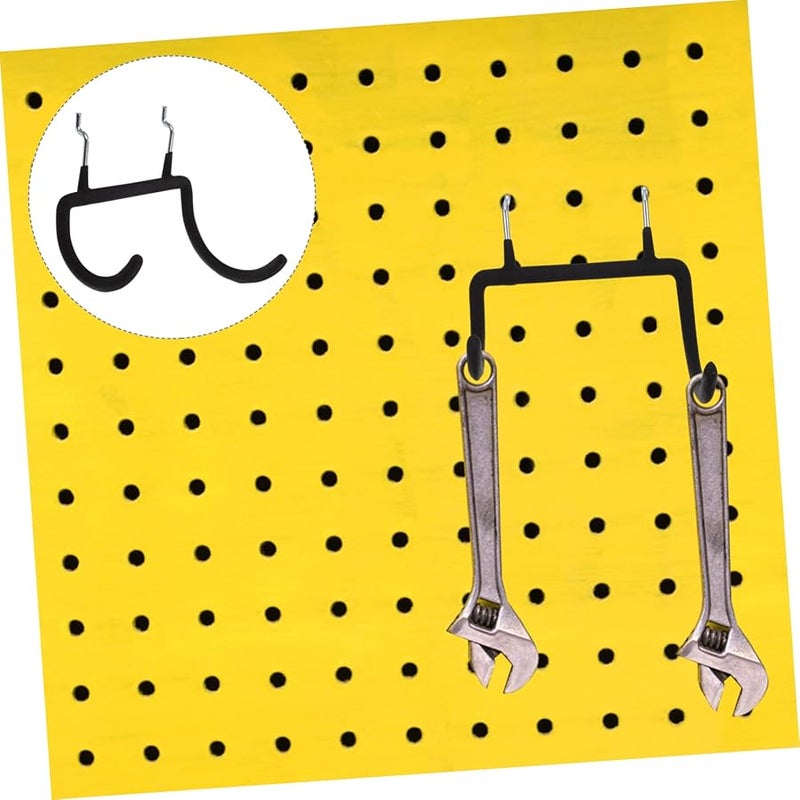 خطافات حائطية ثقيلة من لوحة التثقيب 4 قطع حامل مثقاب قوي حامل عرض - Image 3