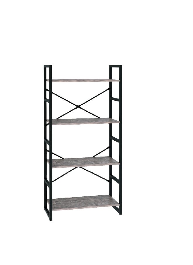 ميكاسا SJ-620C وحدة أرفف قائمة بذاتها بي في سي متينة عالية الجودة رمادي وأسود 125 x 30 x 60 سم  - Image 1
