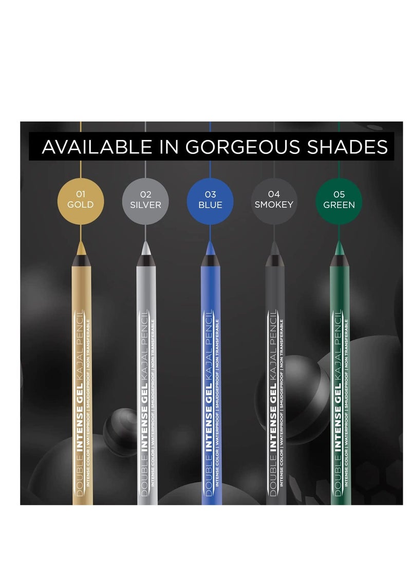 Seven Seas - Seven Seas Double Intense Non Transfer Eye Pencil  Long Stay | Smooth One Stroke Application Intense Color Pay Off  Soft Blendable Formula Smudge Proof  Water Proof With Sharpene Gold - Image 1