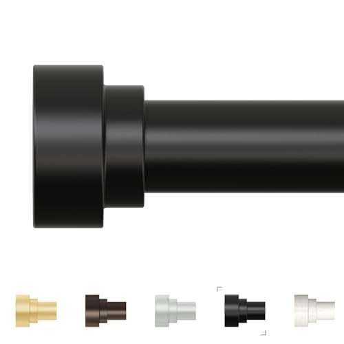 hei! dear Extra Long Curtain Rods 120 to 240 Inch1020ft1Inch Black Curtain RodAdjustable Curtain RodHeavy Duty Decorative Window Curtains Rods for BedroomLong Curtain Rods 120240 - Image 1