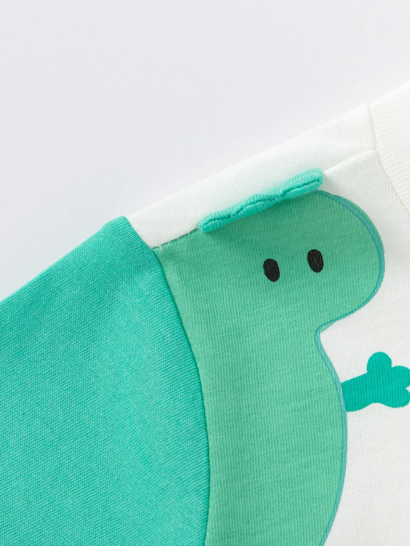 Balabala Baby boy Round v-neck short-sleeved T-shirt