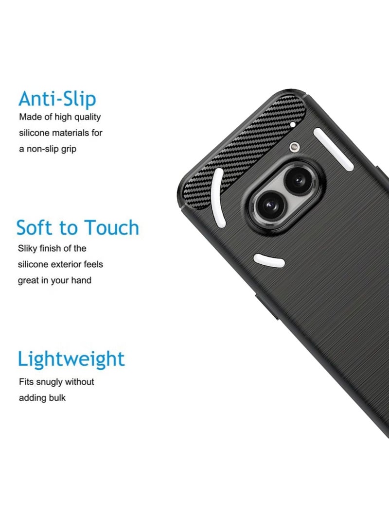 Waldic Nothing Phone (2a) Premium Case | Premium Silicone  Case Cover Designed for Nothing Phone (2a) | Nothing Phone (2a) Case Camera and Drop Protection Thin Protective Back Cover Case for Nothing Phone (2a) - Black - Image 4