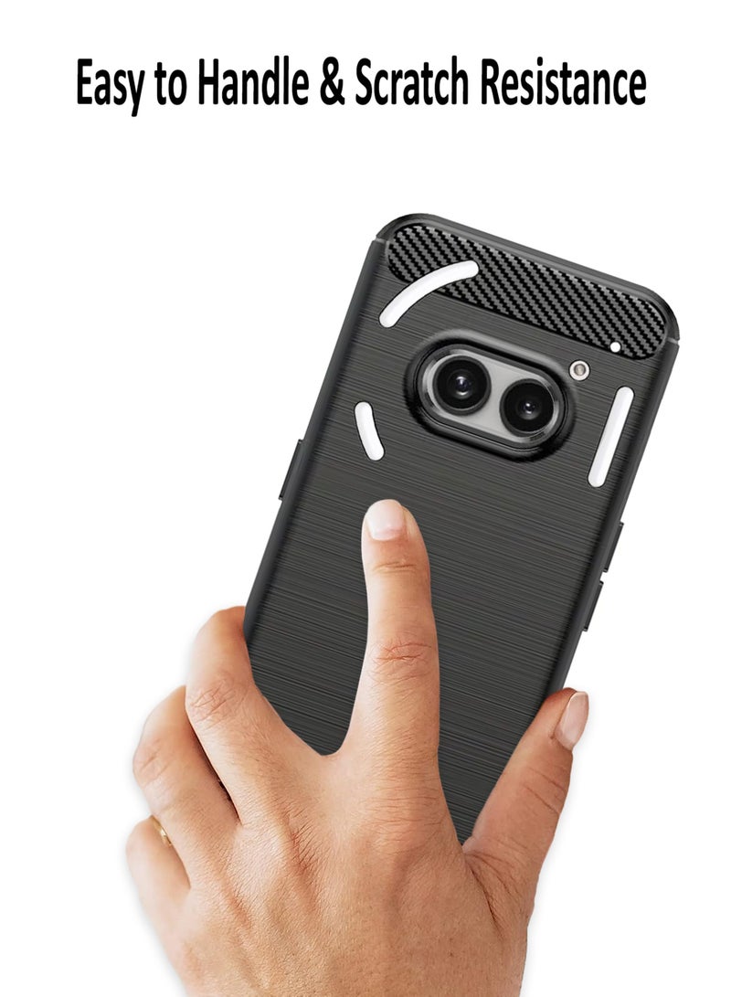 Waldic Nothing Phone (2a) Premium Case | Premium Silicone  Case Cover Designed for Nothing Phone (2a) | Nothing Phone (2a) Case Camera and Drop Protection Thin Protective Back Cover Case for Nothing Phone (2a) - Black - Image 3