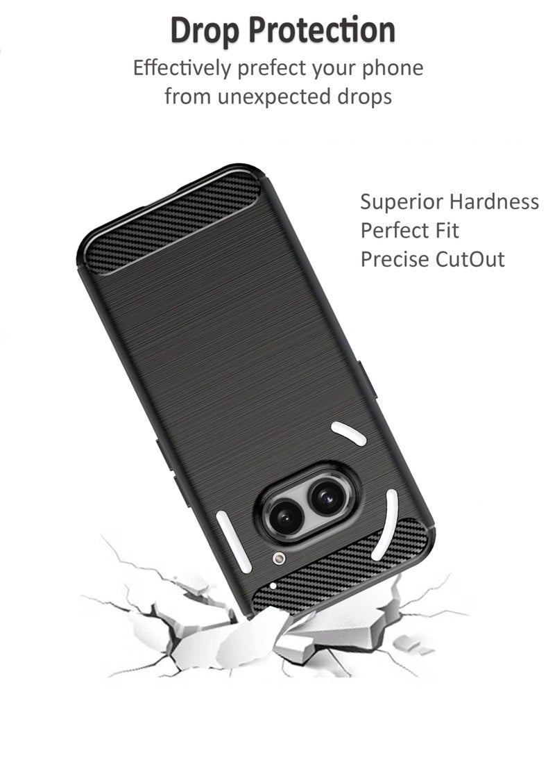 Waldic Nothing Phone (2a) Premium Case | Premium Silicone  Case Cover Designed for Nothing Phone (2a) | Nothing Phone (2a) Case Camera and Drop Protection Thin Protective Back Cover Case for Nothing Phone (2a) - Black - Image 2