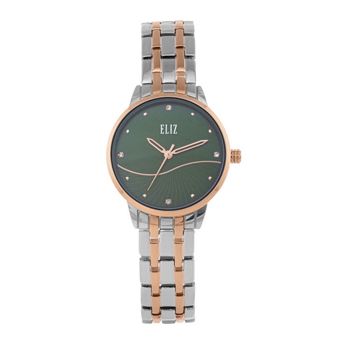 ELIZ ES8919L2UEU Metal Case and Bracelet 3-Hands Women's Watch - Image 1