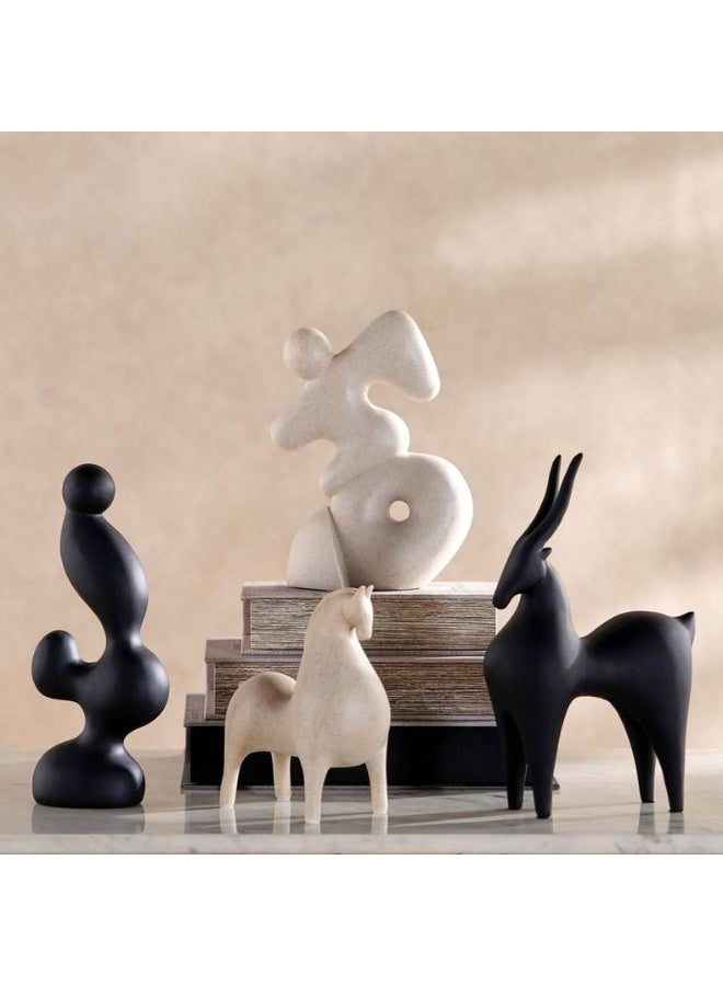 Pan Home Black Polyresin Candle Holder - 8x8x10cm - Image 3