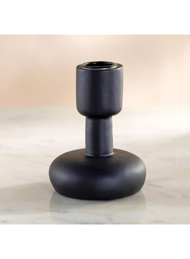 Pan Home Black Polyresin Candle Holder - 8x8x10cm - Image 4