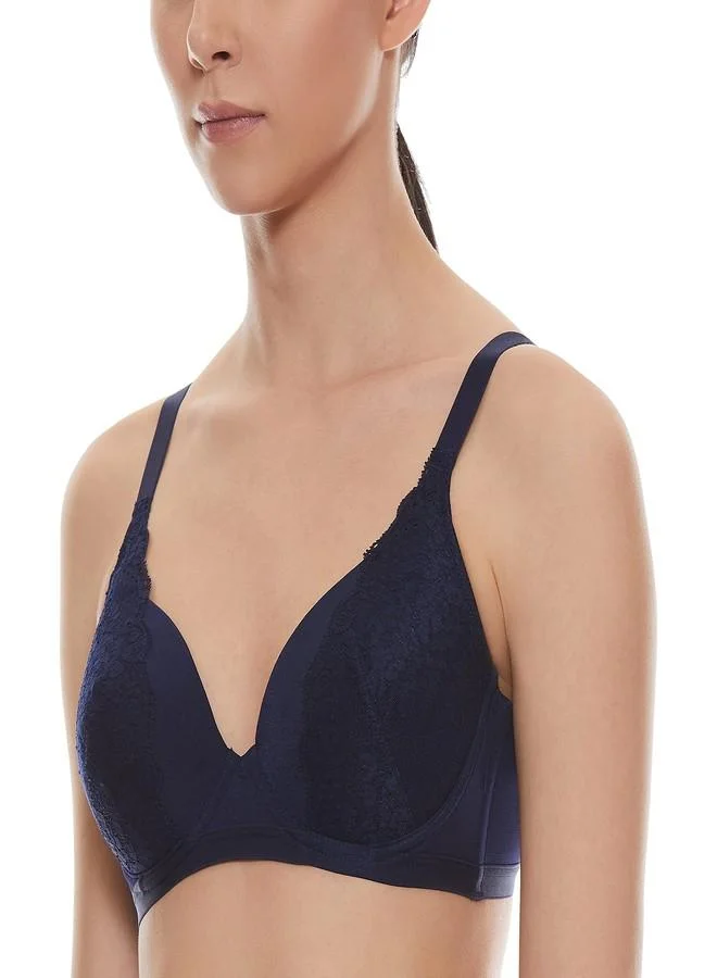 ترايامف Triumph International Women's Polyamide Padded Wired Style Spotlight 01 T-Shirt Bra (123I291_Black_34B)