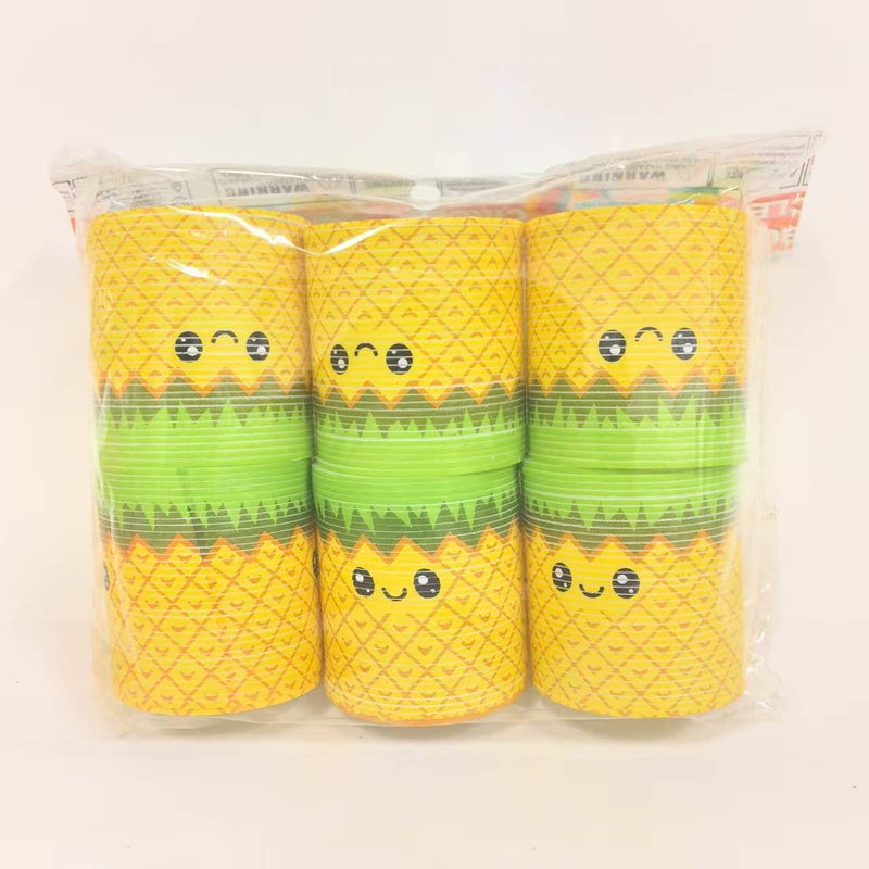 Rainbow Spring Toy For Kids With Pineapple Fruit Print Quantity 1pc Develops Color Recognition Skills Holiday Gift - Image 5